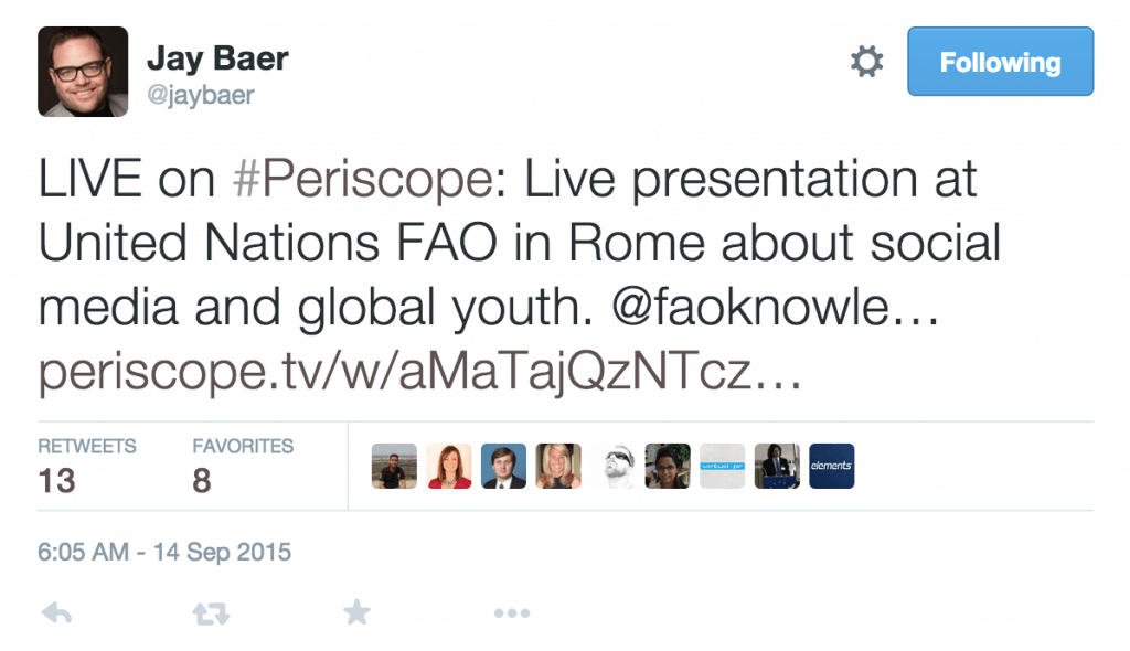 Jay Baer on Periscope